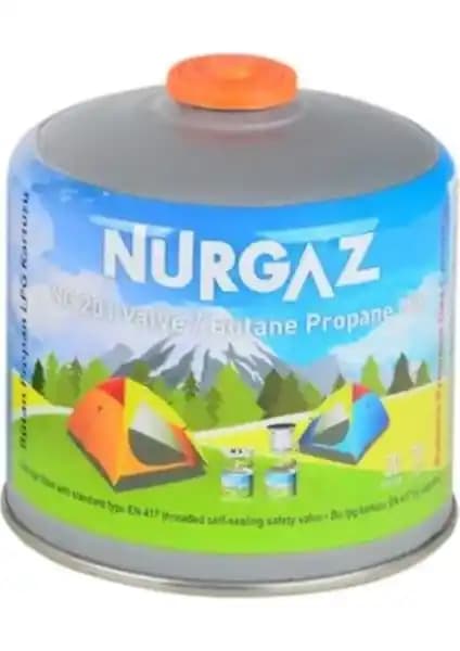 Nurgaz 450GR Valfli Gaz Kartuşu Güvenli ve Yüksek Performanslı Dış Mekan Gaz Kaynağı