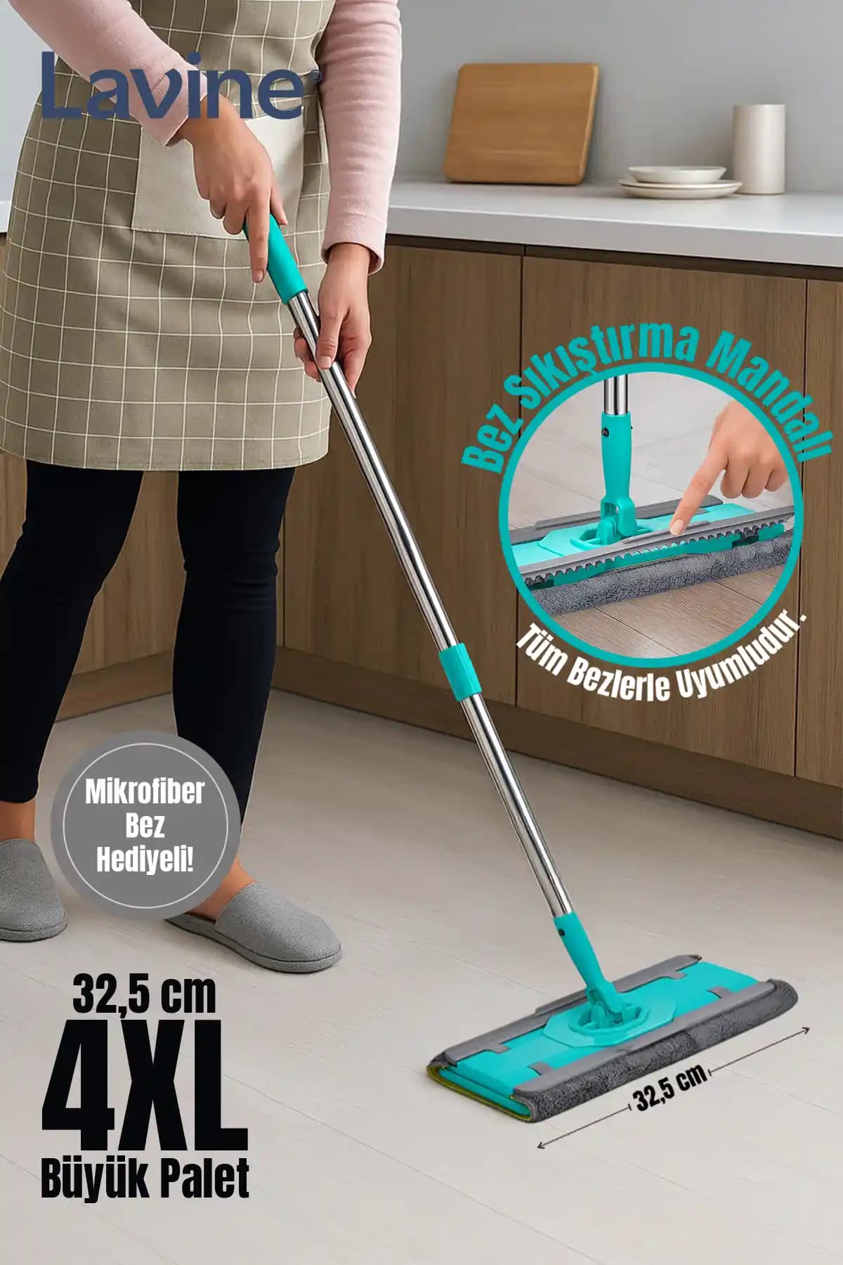 Obido Lavine Yengeç Mop Temizlik Seti: Kullanışlı ve Ekonomik Ev Temizliği Çözümü