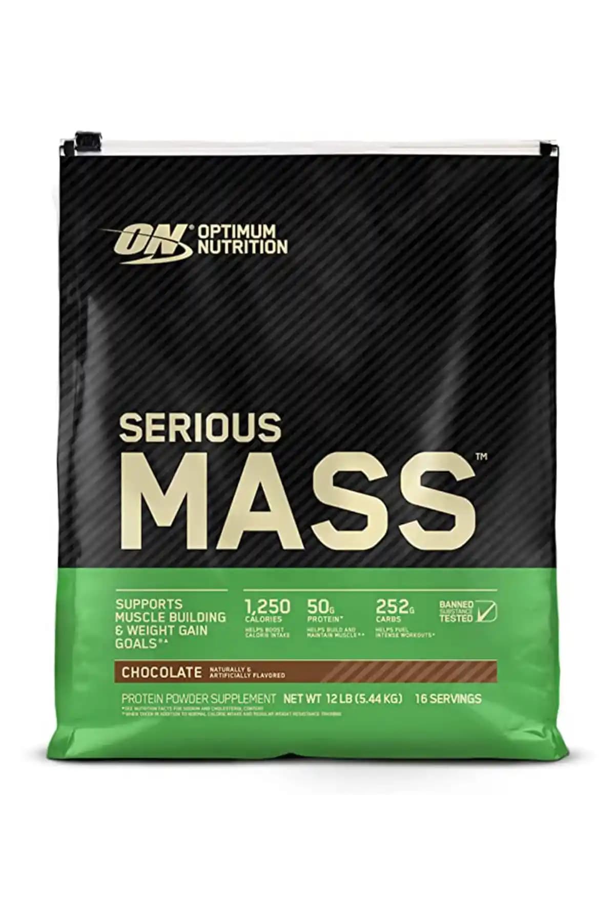 Optimum Nutrition Serious Mass Çikolatalı 12 Lb Kas Gelişimini Destekleyen Güçlü Takviye
