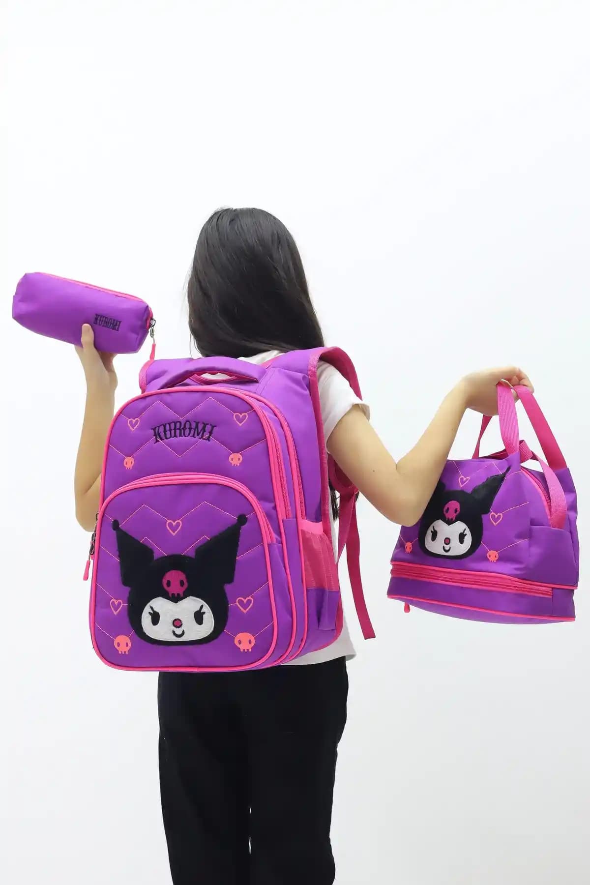 OWYON KUROMİ Termal Beslenme Çantalı Üçlü İlkokul Seti Çocuklar İçin Pratik ve Şık Tasarım