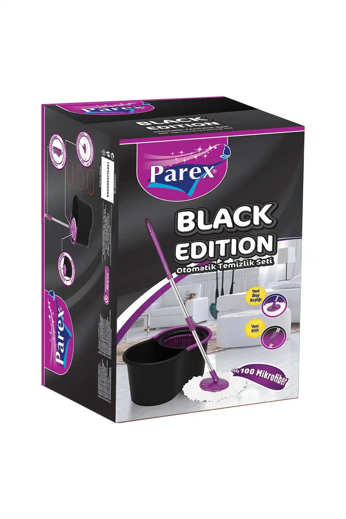 Parex Black Edition Oto Temizlik Seti: Yüksek Performanslı ve Estetik Araç Temizliği