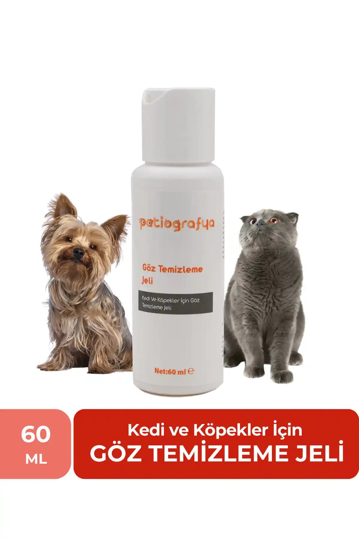 Patiografya Kedi ve Köpek Göz Temizleme Jeli: Güvenilir ve Etkili Göz Bakım Çözümü