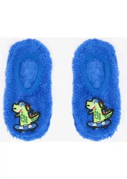 Penti Saks Erkek Çocuk Dinozor Nakışlı Kaymaz Tabanlı Ev Patiği Özellikleri ve Kullanım Rehberi