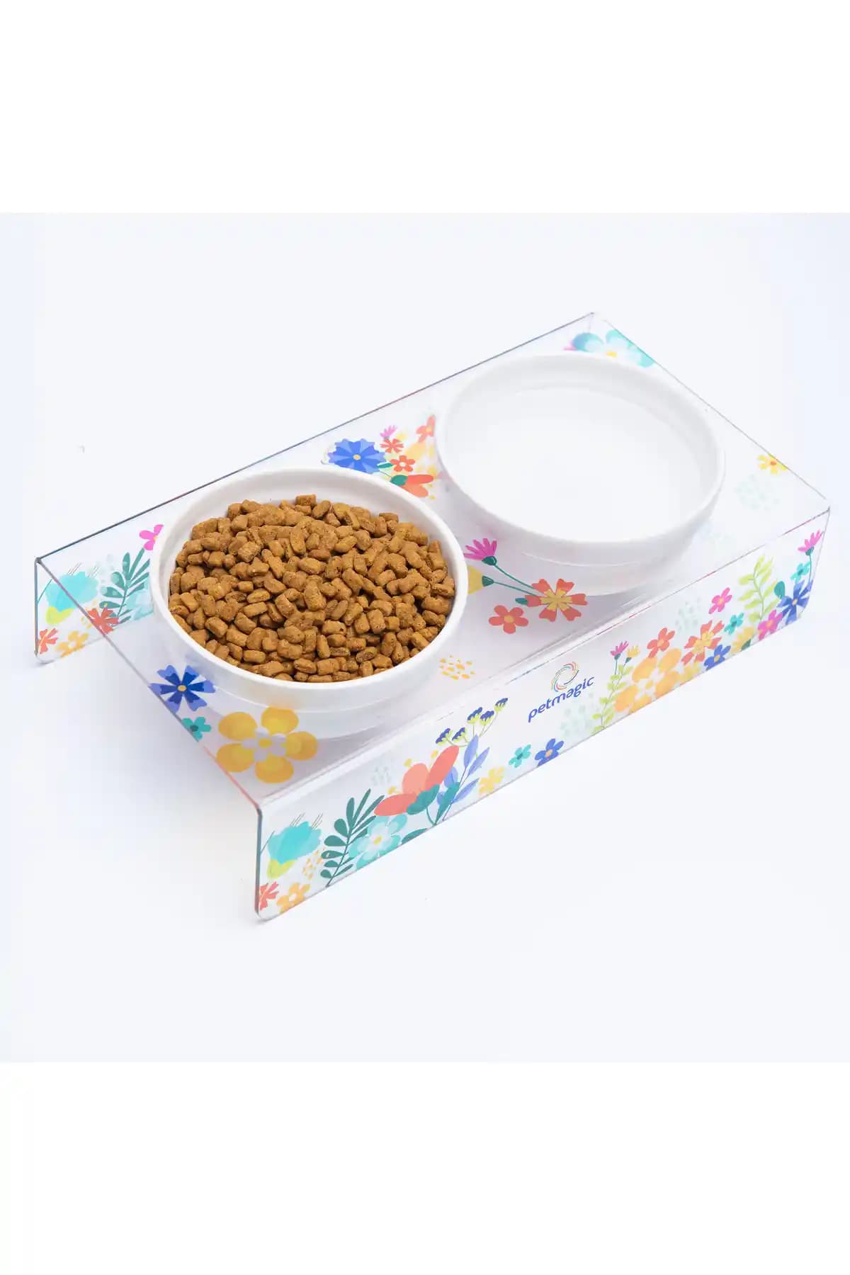 Pet Magic Akrilik Pleksi Evcil Hayvan Mama ve Su Kabı Sağlıklı ve Dayanıklı Tasarım