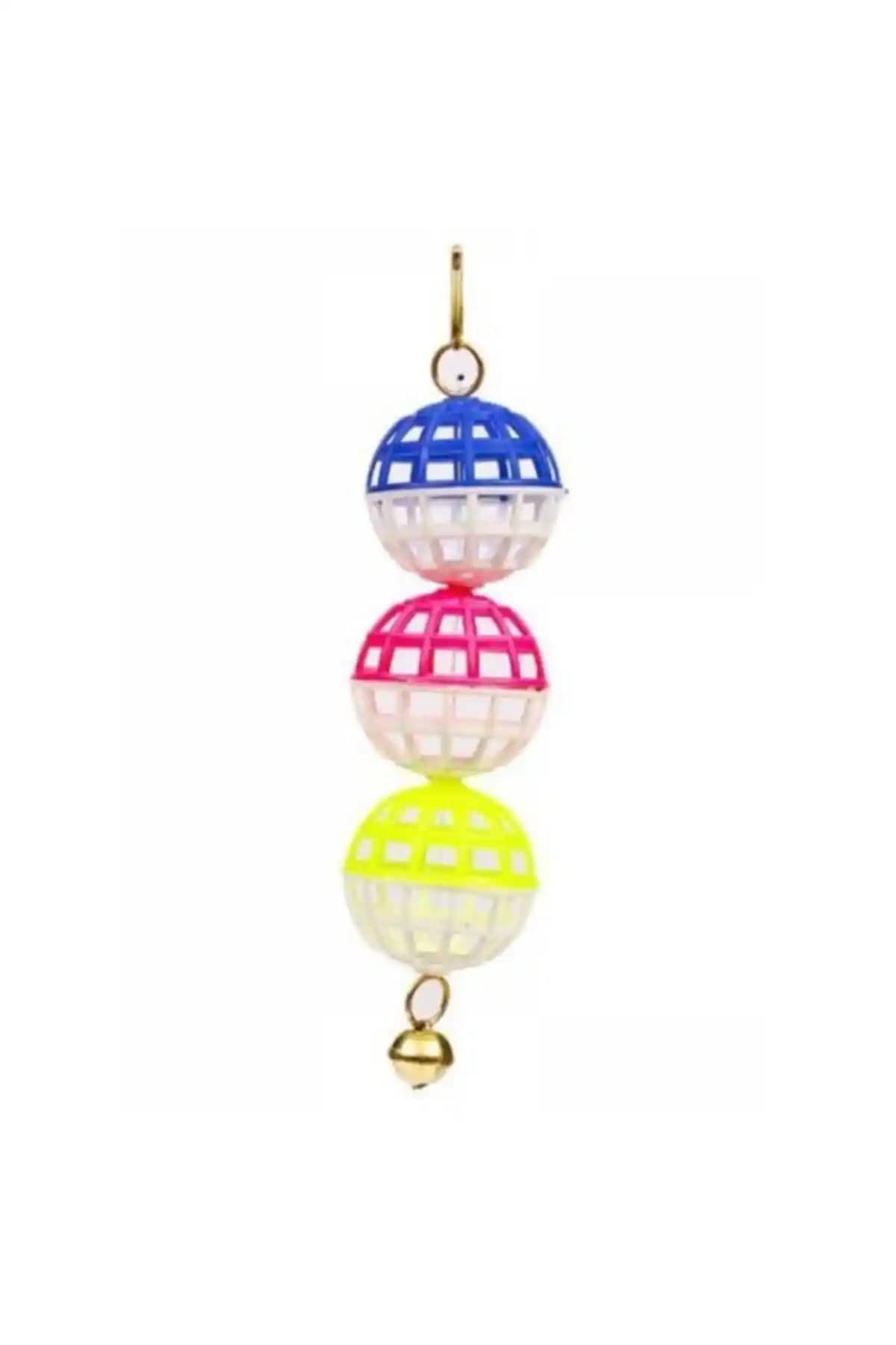 Petanimal Üçlü Top Kuş Oyuncağı: Güvenli ve Eğlenceli Kafes Oyunu Seçeneği