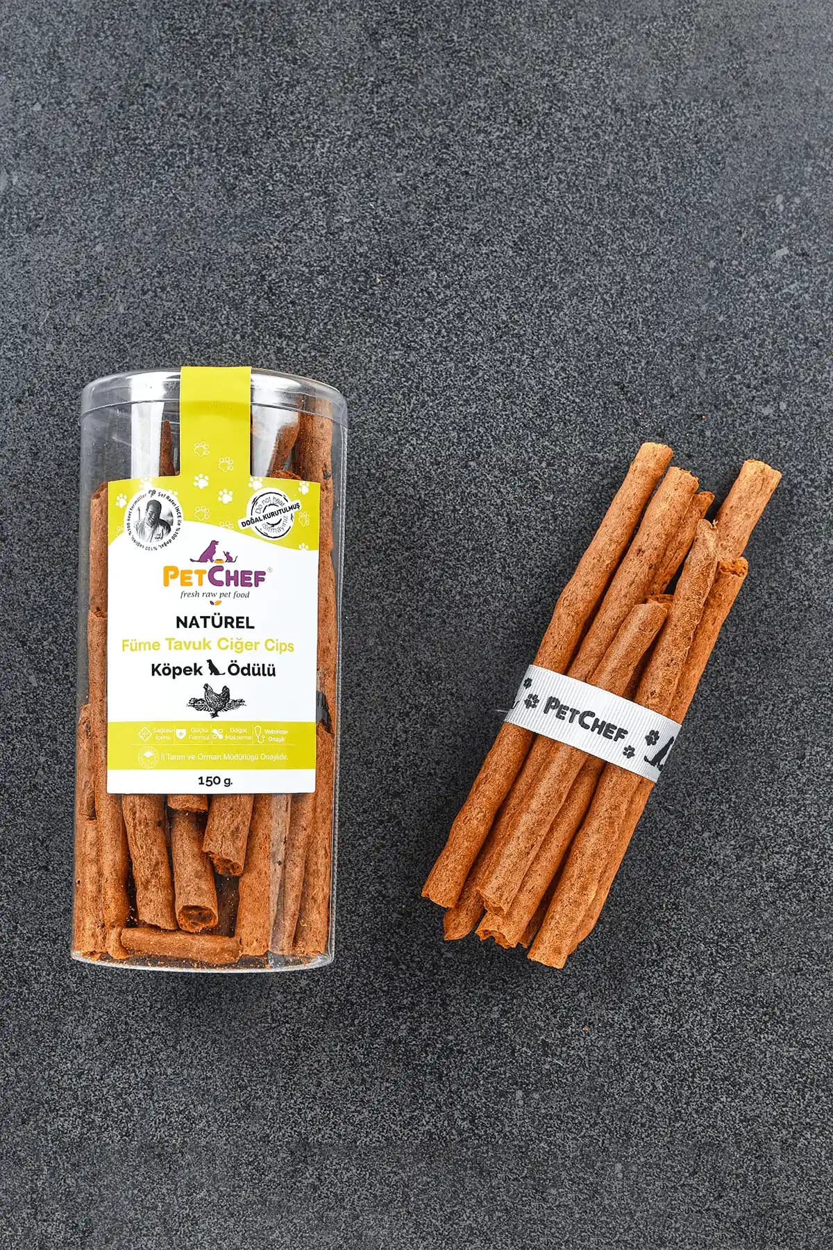 PetChef Füme Tavuk Ciğer Ödül Cipsi: Doğal ve Sağlıklı Köpek Atıştırmalığı