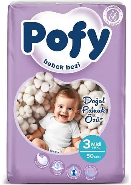 Pofy Midi 3 Numara ve Sleepy Sensitive Bebek Bezleri Karşılaştırması
