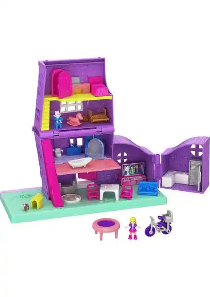 Polly Pocket Pollyville Evi: Çok Katlı ve Detaylı Çocuk Oyun Seti