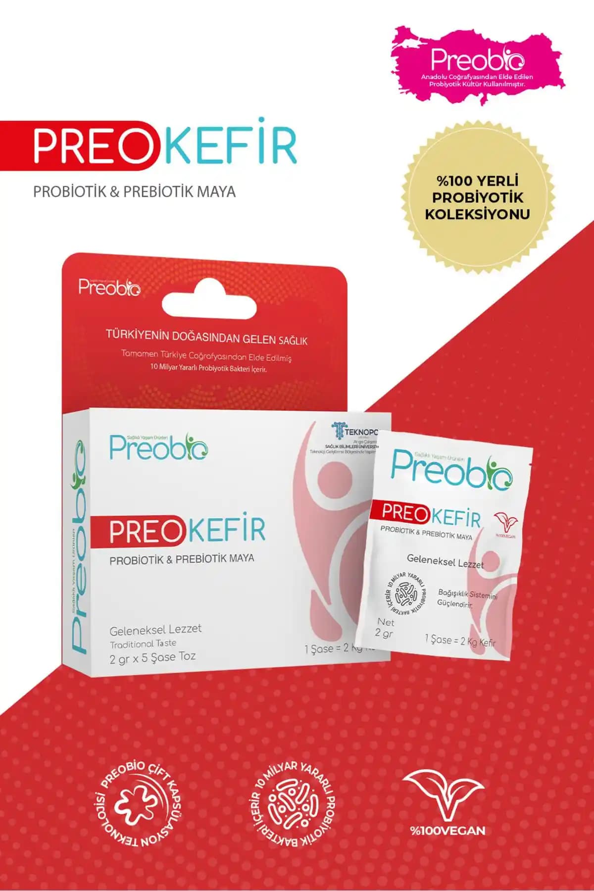 Preobio Preo Kefir Probiyotik Mayası ile Evde Sağlıklı Kefir Üretimi Rehberi