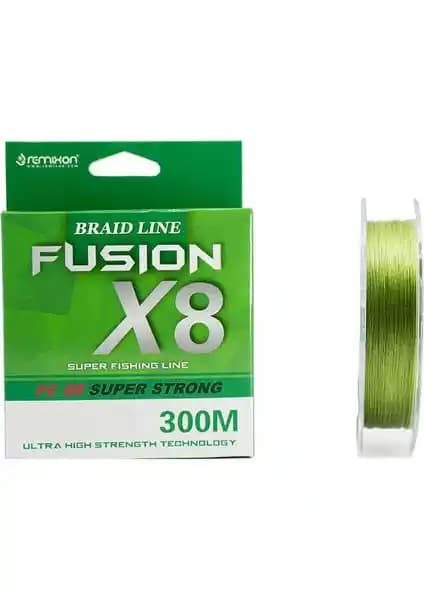 Remixon Fusion 300M X8 Green IP Misina: Dayanıklı ve Performanslı Balıkçılık Malzemesi