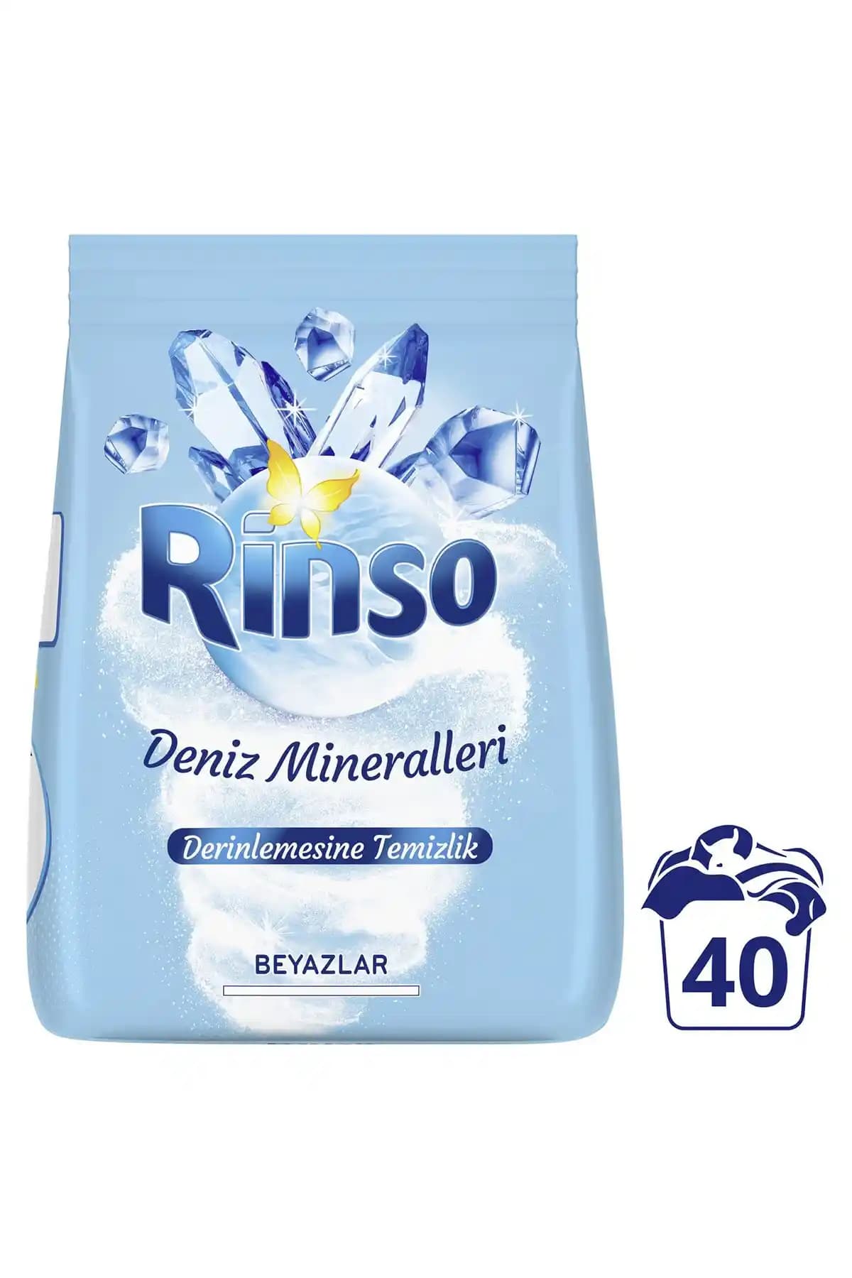 Rinso Deniz Mineralleri Toz Deterjanı Beyazlar İçin Doğal ve Güçlü Temizlik Çözümü