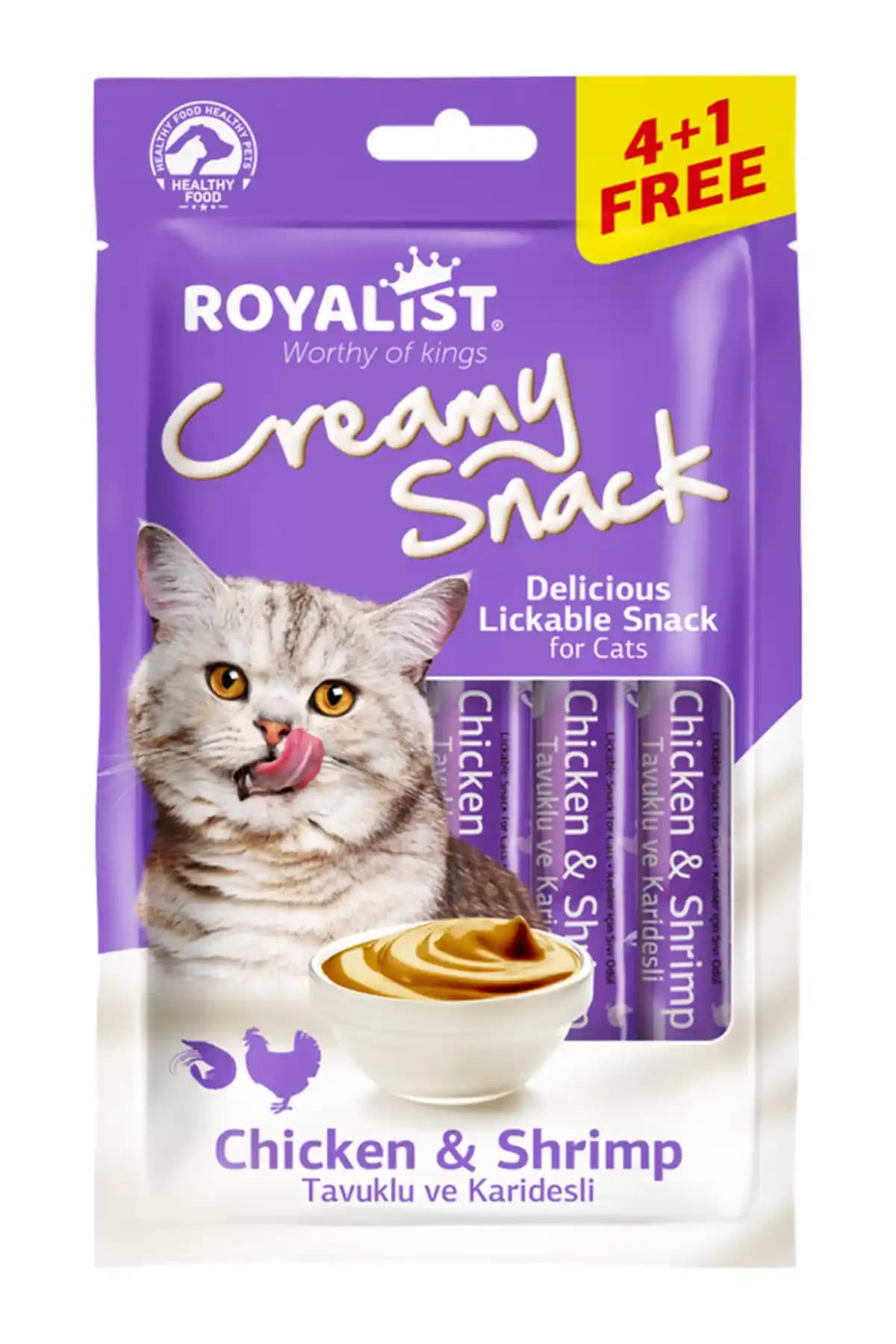 Royalist Creamy Snack: Tavuk ve Karides Aromalı Krema Kıvamında Kedi Ödülü Ürünü Tanıtımı