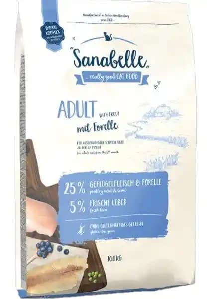 Sanabelle Adult With Fine Trout 10 Kg Yetişkin Kediler İçin Sağlıklı ve Lezzetli Beslenme Seçeneği
