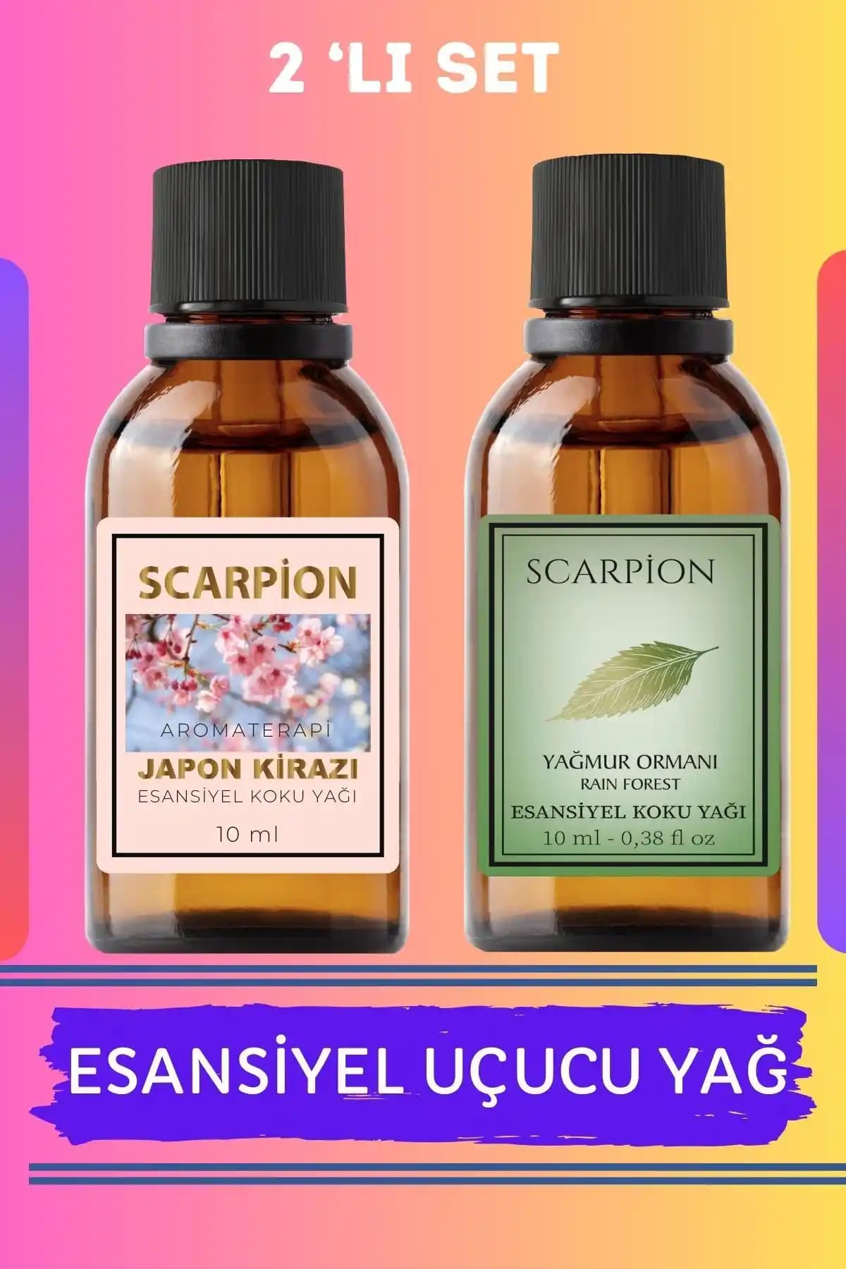 SCARPİON Uçucu Yağı Seti: Doğal Kokularla Hava Nemlendiricilerinize Ferahlatıcı Dokunuş