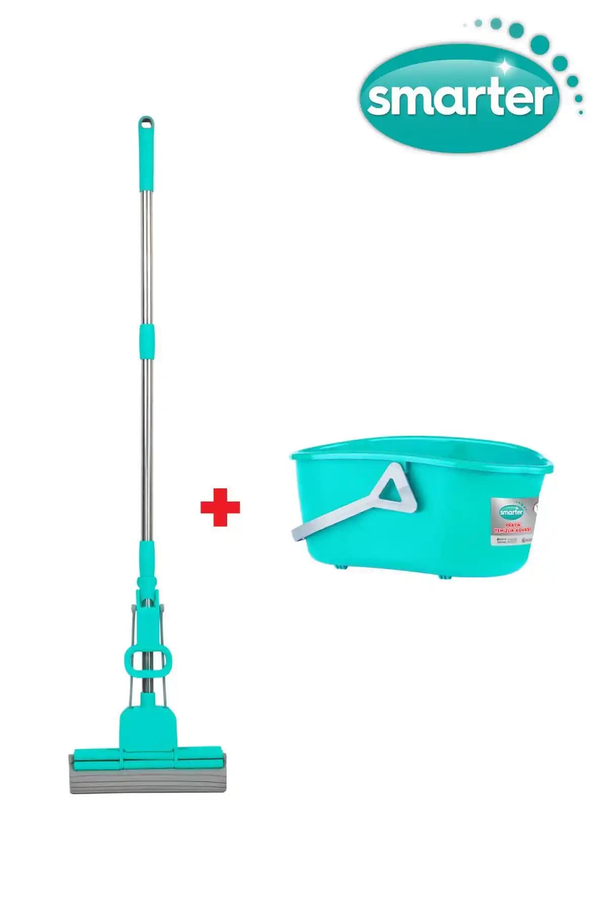 SMARTER Çift Sıkmalı Paspas ve Kova Temizlik Seti ile Pratik ve Hijyenik Temizlik Çözümleri