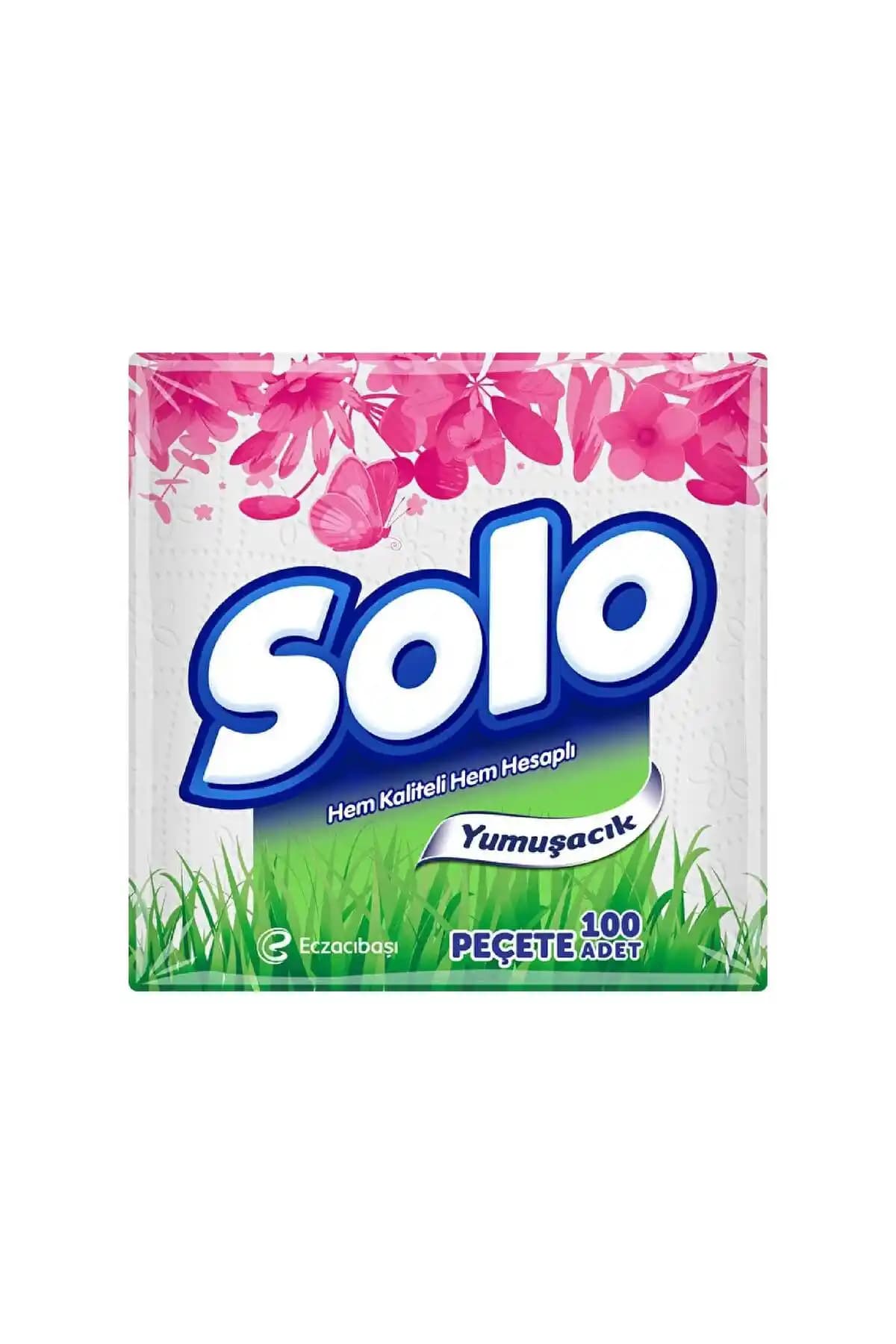 Solo Süper Peçete 100'lü: Kaliteli ve Dayanıklı Organik Temizlik Peçeteleri