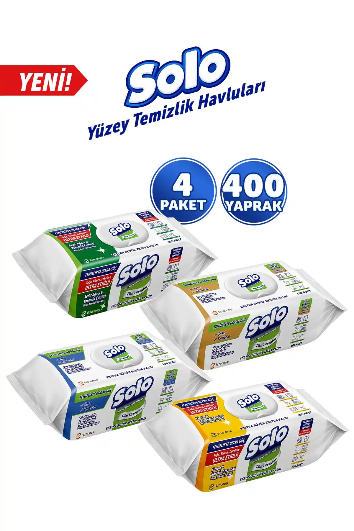 Solo Yüzey Temizleme Mendili Seti: Pratik ve Etkili Yüzey Temizliği Çözümü
