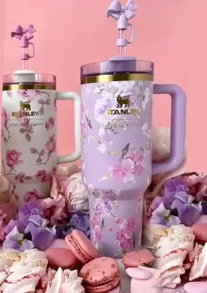 Stanley Loveshackfancy 40OZ Ribbon Rosa Termos: Şık ve Dayanıklı Sıvı Taşıma Çözümü