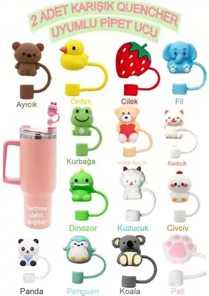 Stanley Quencher ve Pipetli Termoslar İçin Uygun Silikon Pipet Tıpası İncelemesi