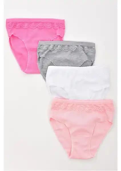 Tutku 6 Adet Kız Çocuk %100 Pamuklu Külotlar Günlük Rahatlık ve Dayanıklılık İçin