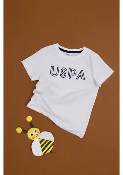 U.S. Polo Assn. Erkek Çocuk Beyaz Basic Bisiklet Yaka Tişört: Rahat ve Şık Günlük Giyim Seçeneği