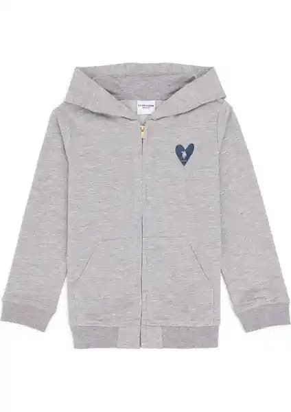 U.S. Polo Assn. Kız Çocuk Sweatshirtleri Karşılaştırması: Açık Gri ve Kırmızı Modelleri