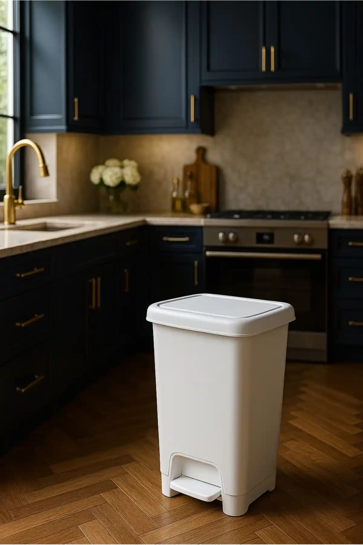 Veliday 25 Lt Slim Pedallı Çöp Kovası Modern ve İşlevsel Tasarım Özellikleri