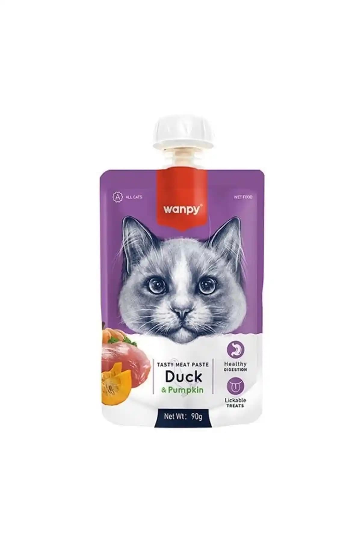 Wanpy Taze Ördekli ve Bal Kabaklı Kedi Et Ezmesi: Doğal ve Lezzetli Bir Beslenme Seçeneği