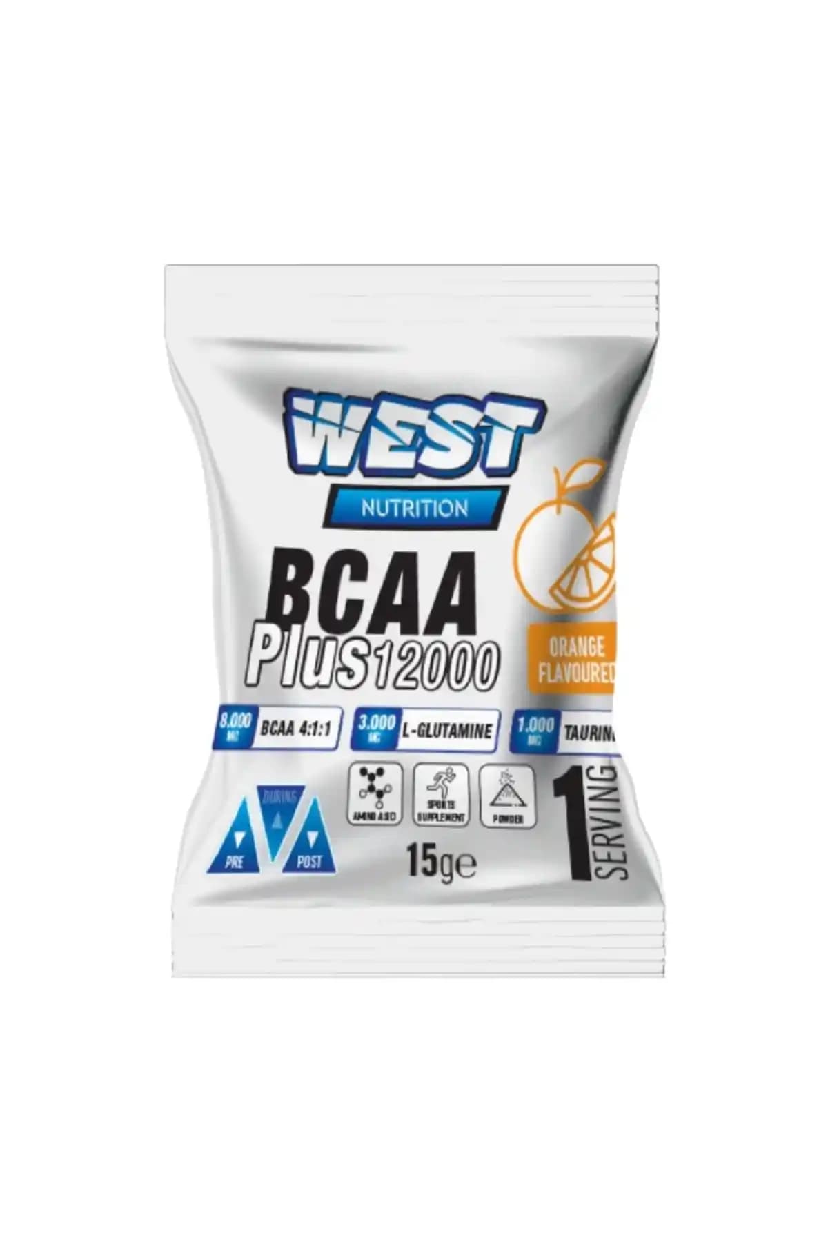West Nutrition Bcaa 12000 Plus Glutamin Taurin Portakal Aromalı Spor Takviyesi