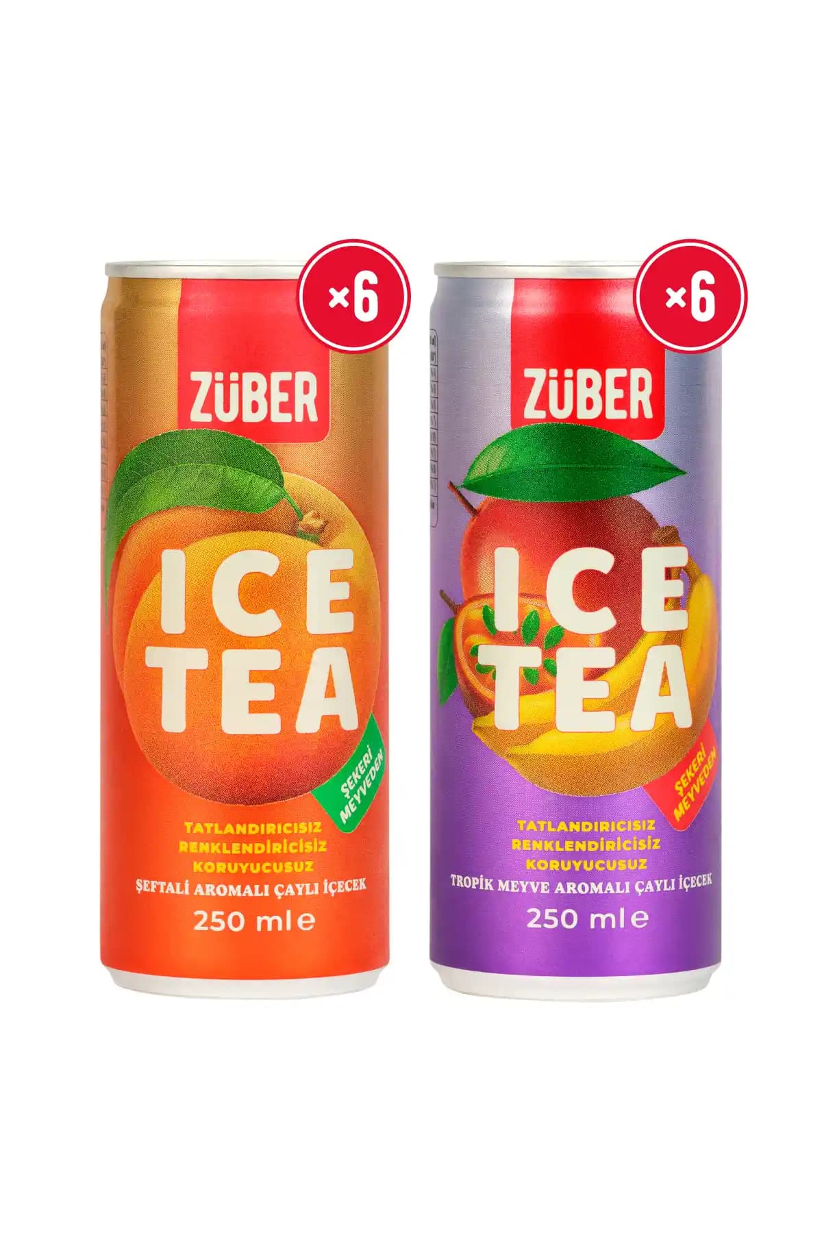 Züber Ice Tea Tropik & Şeftali: Doğal İçerikli Serinletici ve Lezzetli Yaz İçeceği