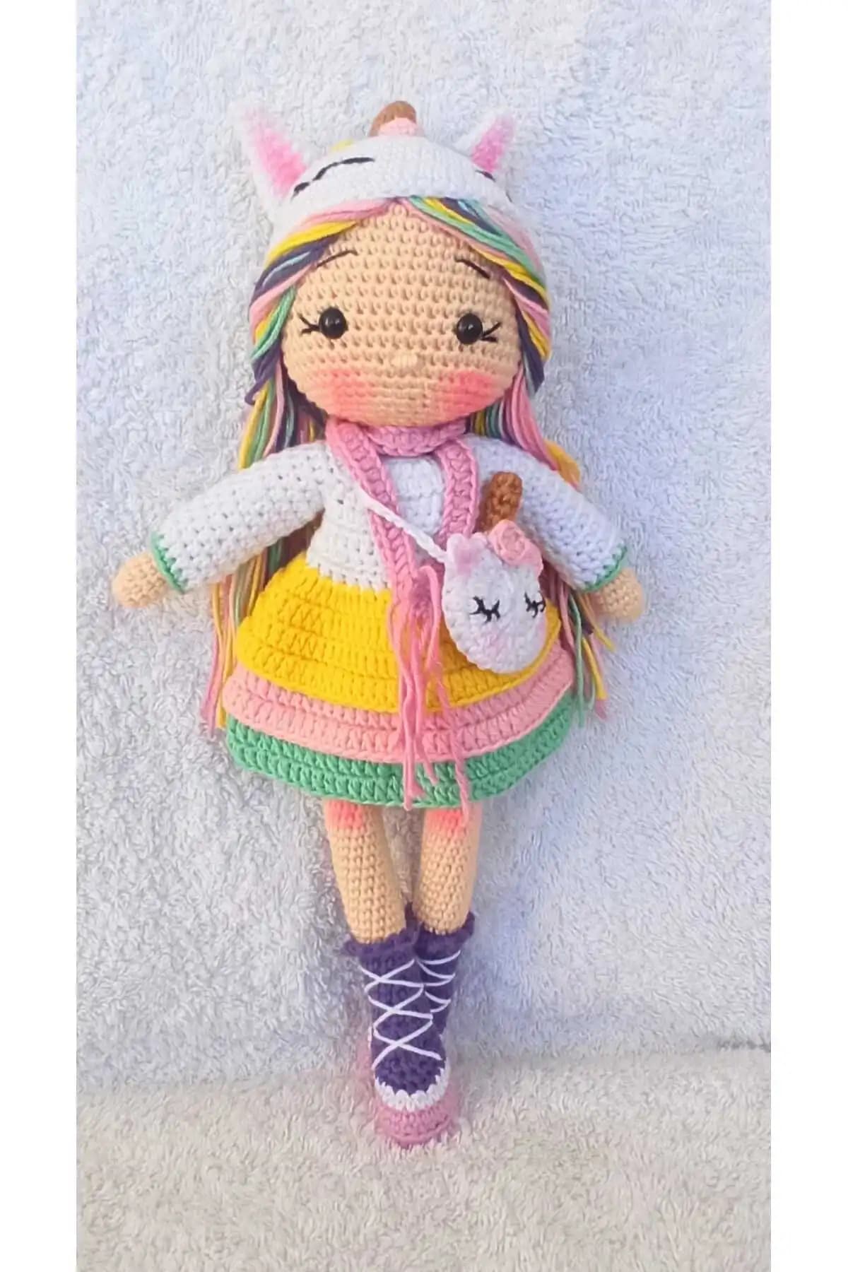 Toyscity Unicorn Kostümlü Kız Amigurumi ve Trend Bayb Amigurumi Bebek Karşılaştırması 1