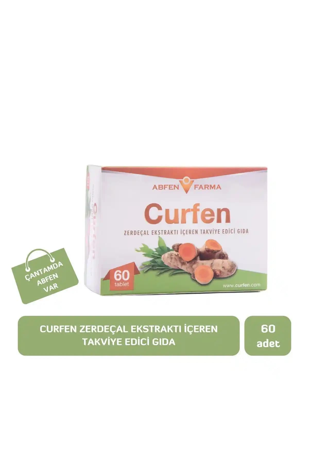 Abfen Farma Curfen Zerdeçal Takviye Edici Gıda Sağlıklı Yaşam İçin Güvenilir Çözüm