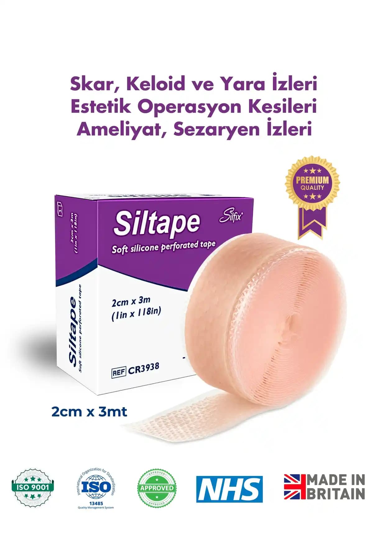 Advancis Medical UK Siltape Soft Silikon Bant ile Yara ve İz Giderme Çözümü
