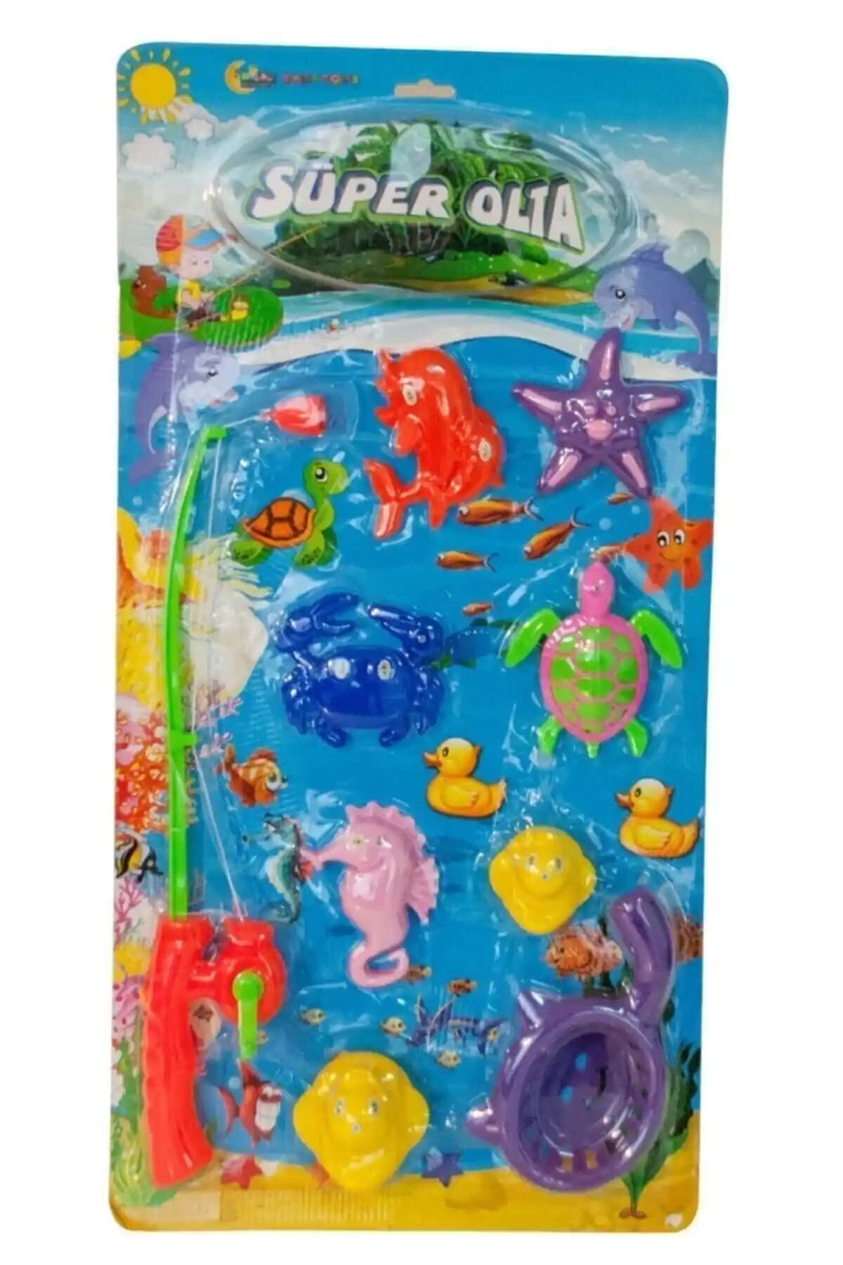 Ahi Mıknatıslı Olta Balık Etkinlik Seti: Çocuklar İçin Eğitici ve Eğlenceli Deniz Temalı Oyuncak