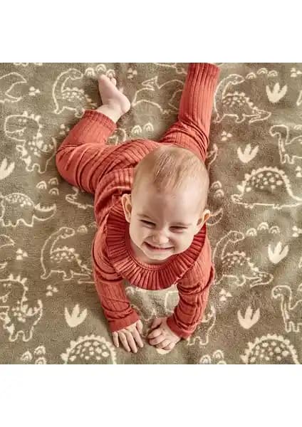 Bella Maison Yumuşak Pamuk Unisex Bebek Battaniyesi Konfor ve Şıklık Sunan Modern Tasarım