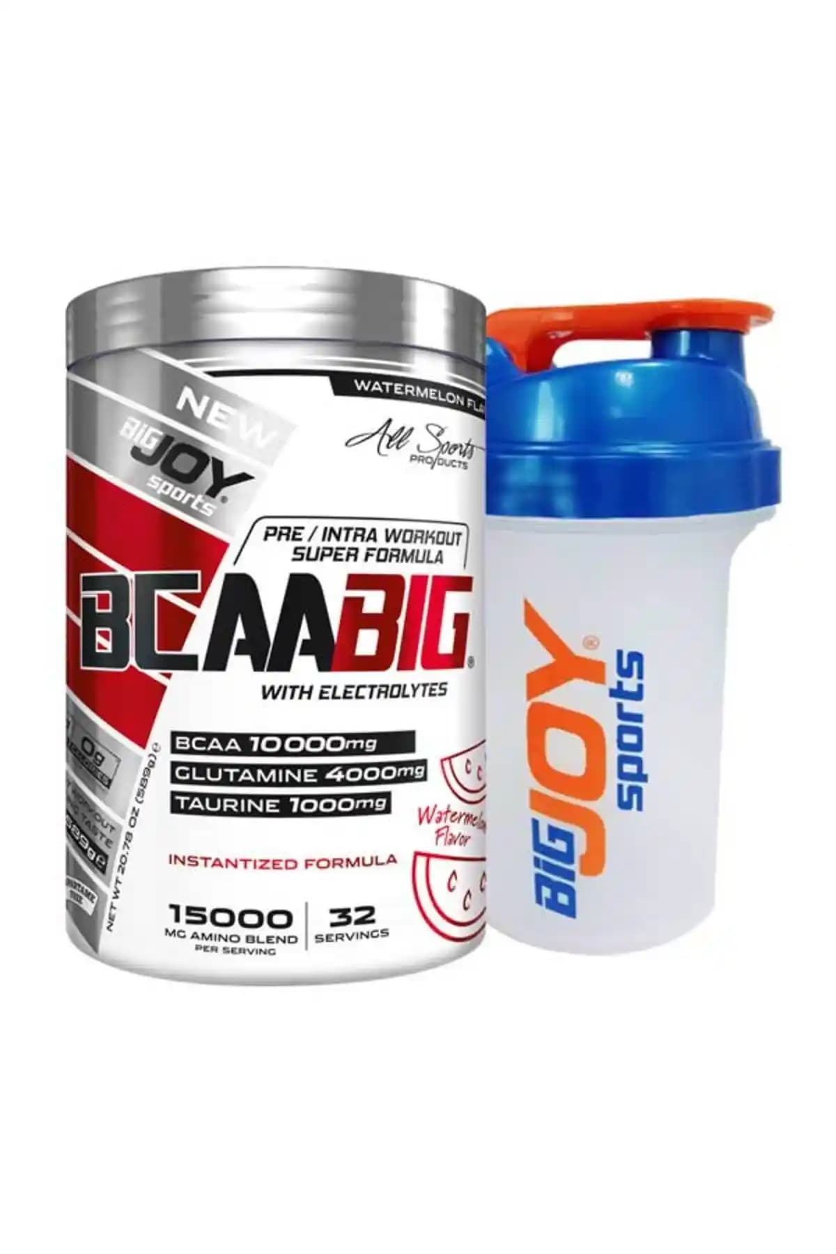 Bigjoy Sports BCAA Karpuz Aromalı: Kas Gelişimi ve Performans Artırıcı Amino Asit Tozu