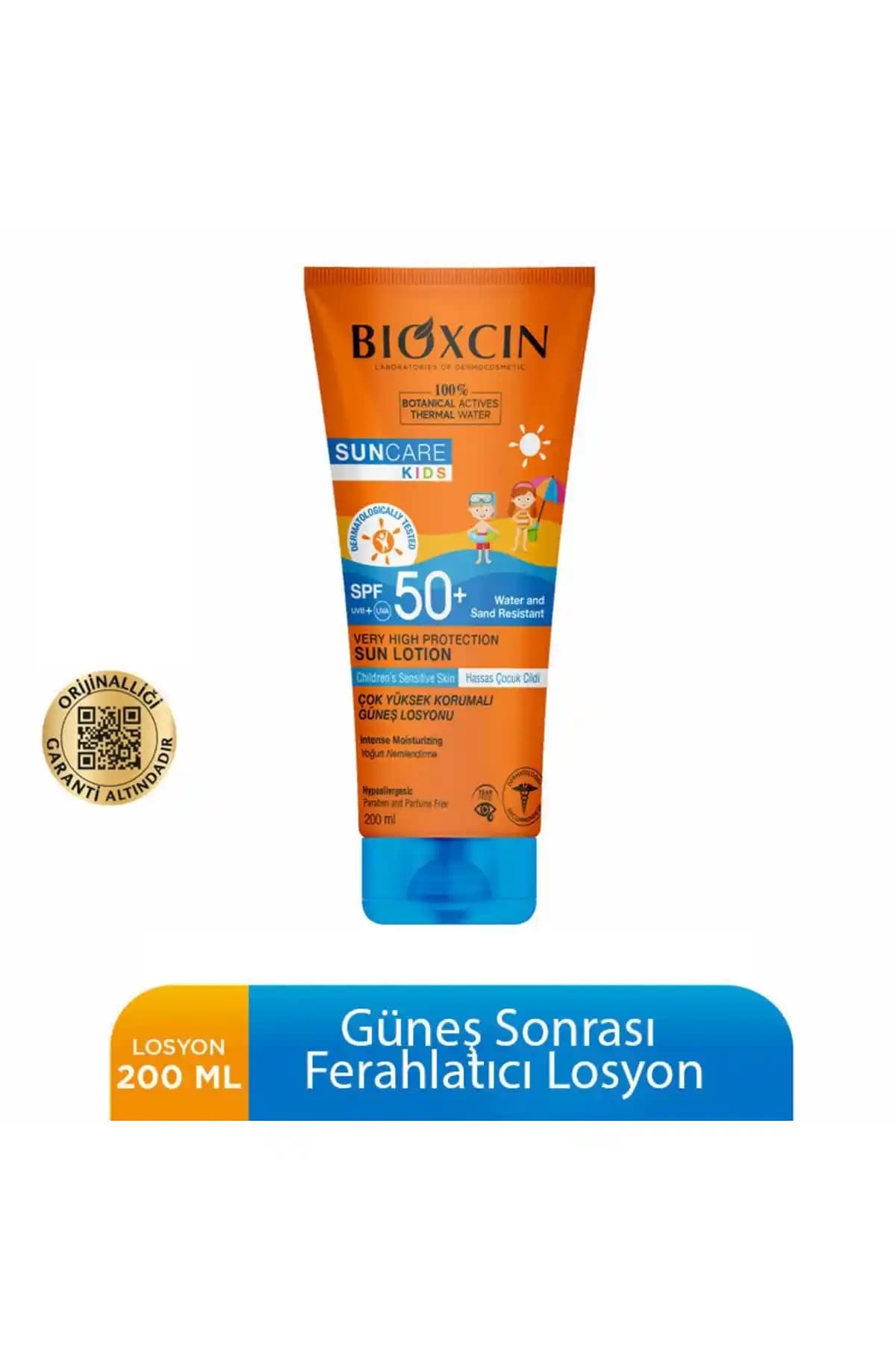 Bioxcin Sun Care Çocuklar İçin Yüksek Koruma Sağlayan Güneş Losyonu 50 SPF Güvenilir ve Doğal İçeriklerle