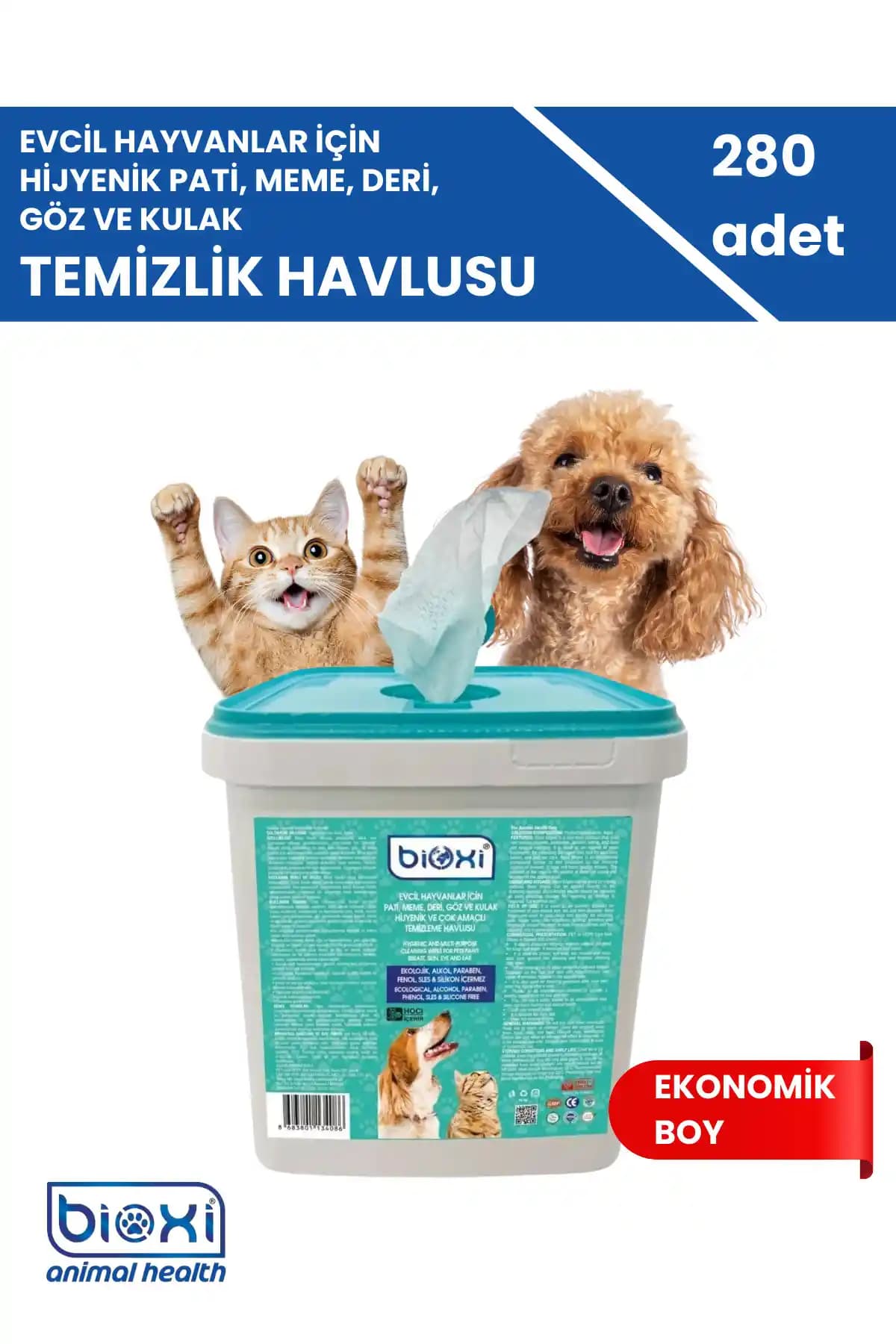 Bioxi Çok Amaçlı Temizleme Mendili Evcil Dostlarınız İçin Güvenilir Hijyen Çözümü