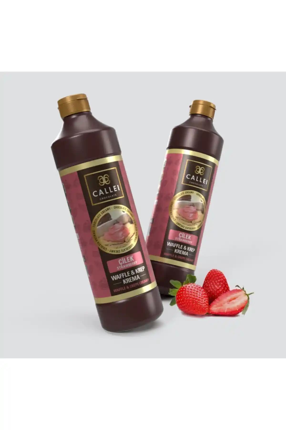 Callei Çilek Şişe Waffle Çikolatası: Sağlıklı ve Çok Yönlü Tatlı Sosu Seçenekleri