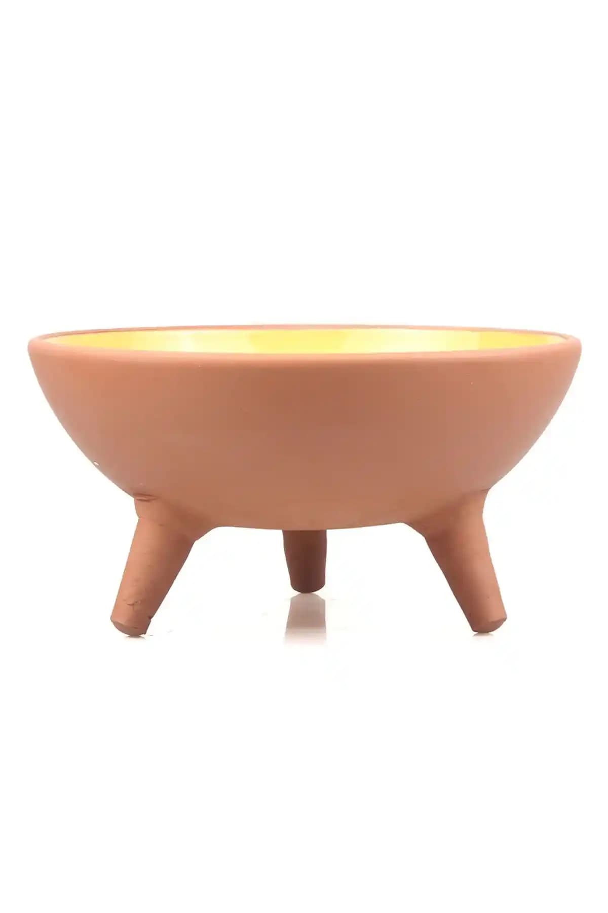 Cappadocia Pottery Seramik Ayaklı Kedi Mama Kabı 800 ml dayanıklı ve hijyenik tasarım