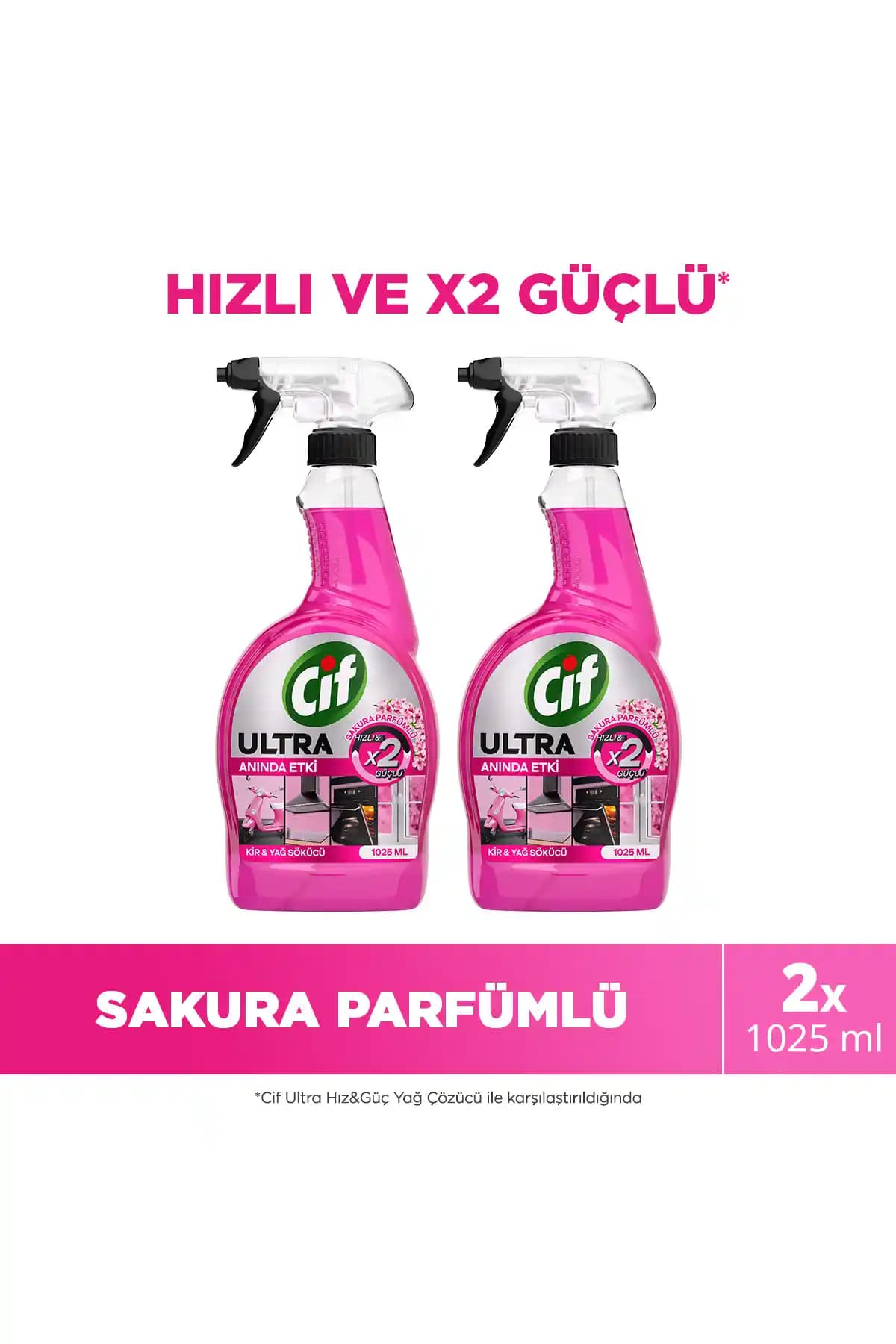 Cif Ultra Sprey Sakura: Güçlü Temizlik ve Hoş Kokulu Yağ Sökücü Ürün Özellikleri