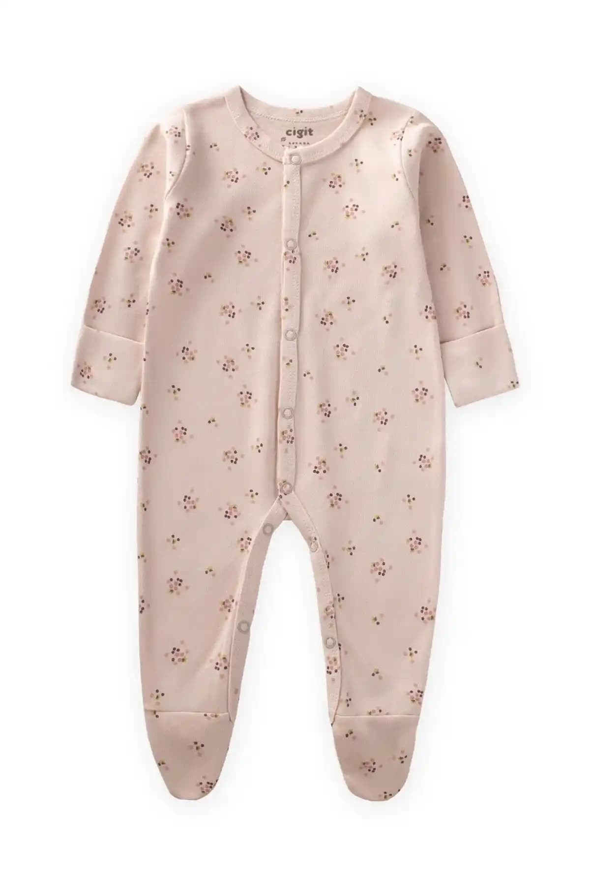 Cigit Ayaklı Kendinden Eldivenli Desenli Tulum: Günlük Şıklık ve Konfor Sunan Modern Tasarım