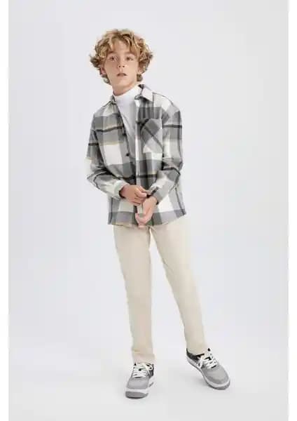 DeFacto Erkek Çocuk Gabardin Pantolonları Günlük ve Resmi Kullanım İçin Uygun