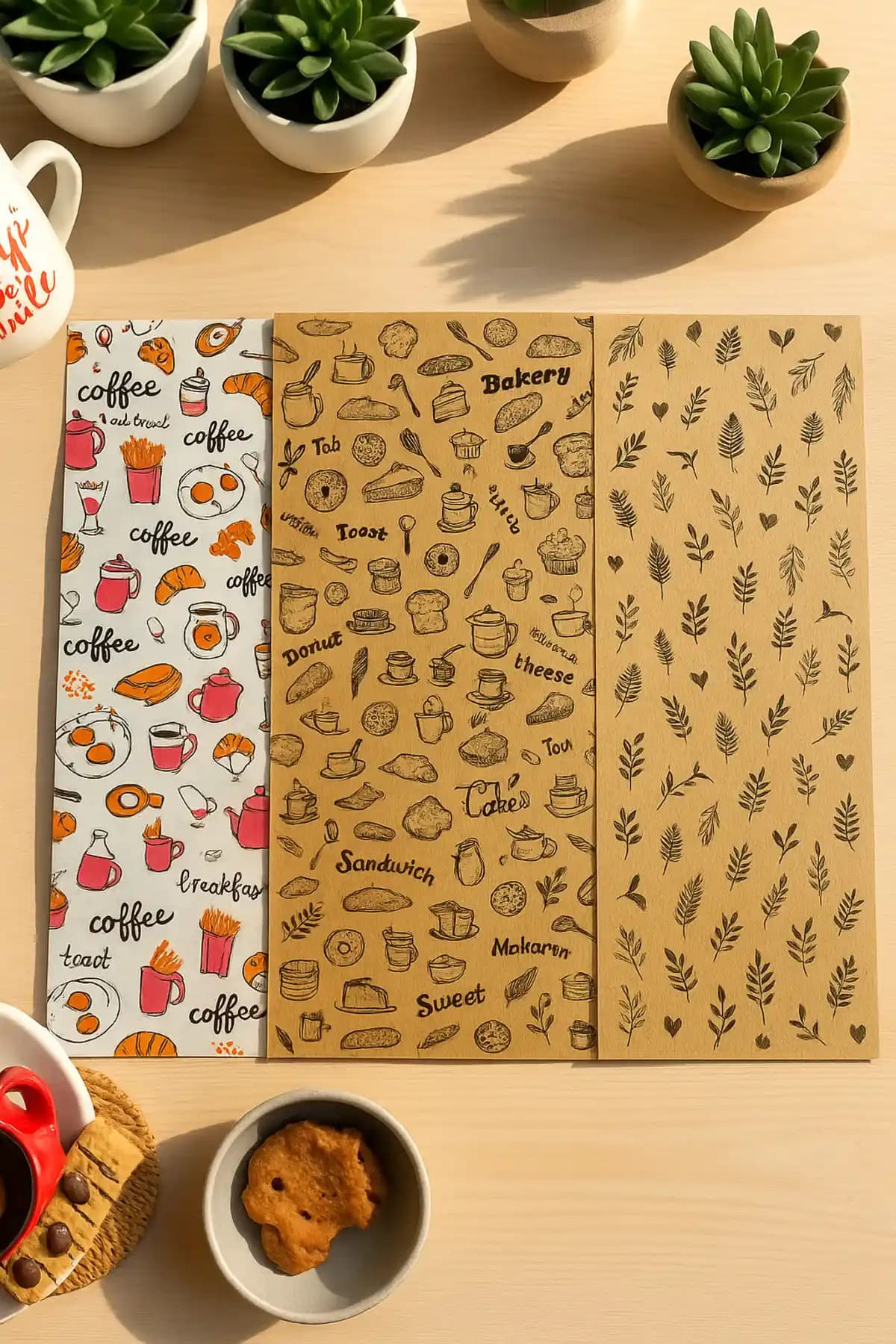 Dekals 100 Adet Karışık Desenli Servis Kağıdı: Estetik ve Pratik Çözüm