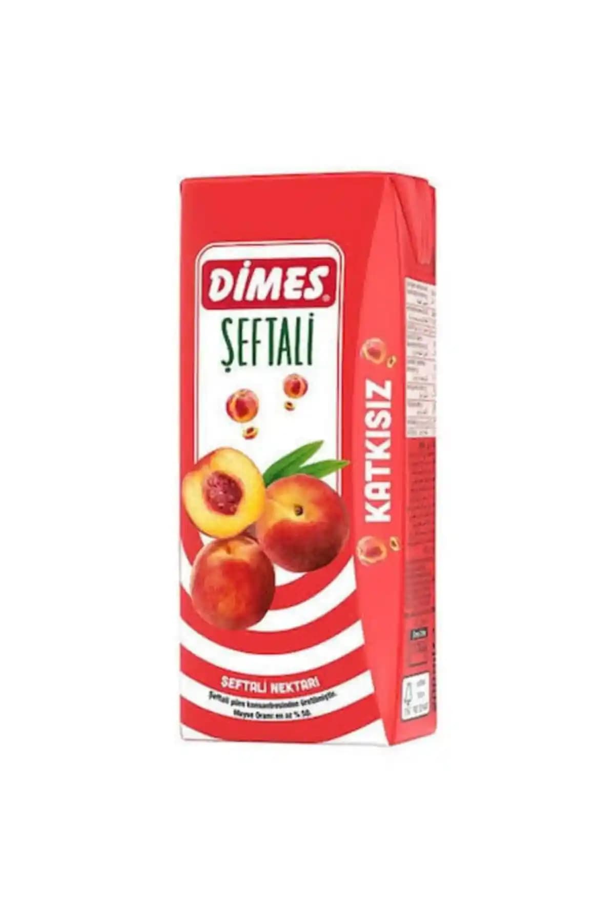 Dimes Şeftali Nektarı 200 ml doğal ve taze şeftali aromasıyla sağlıklı içecek seçeneği