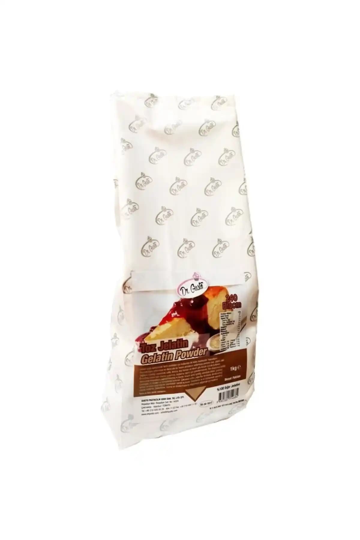Dr. Gusto Toz Jelatin 1 Kg Sığır Jelatin Doğal ve Çok Yönlü Kullanım İçin Güvenilir Ürün