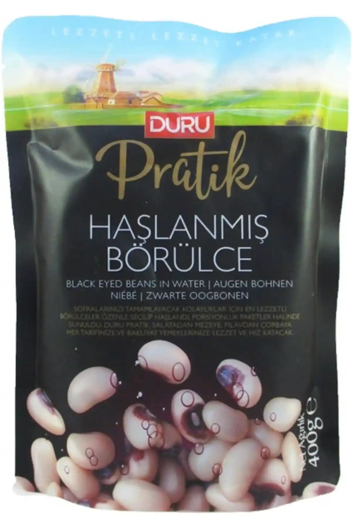 Duru Pratik 400 gr Haşlanmış Börülce Sağlıklı ve Pratik Bir Lezzet Seçeneği