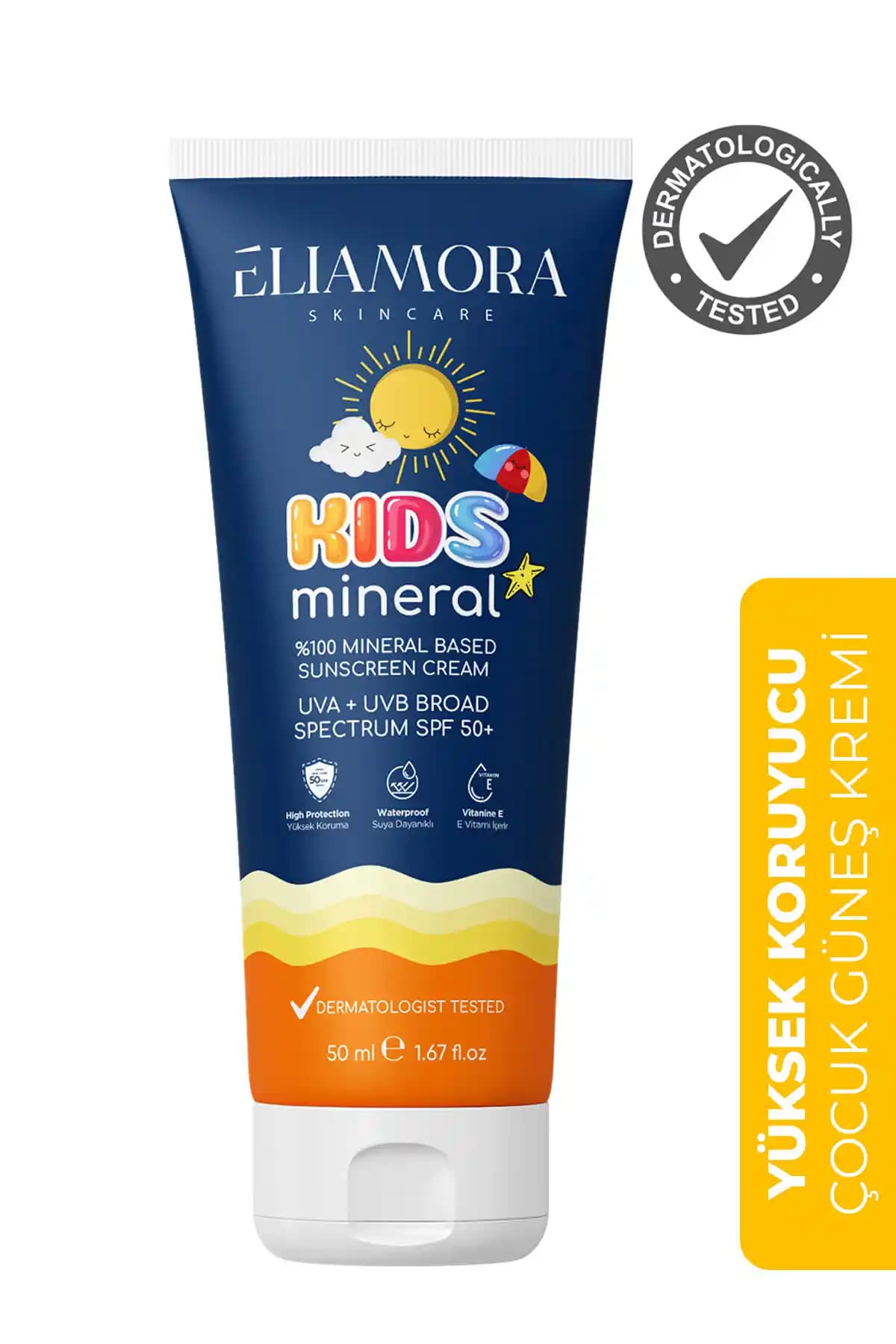 Eliamora Çocuk Güneş Kremi 50 SPF: Hassas Ciltler İçin Güvenli ve Dayanıklı Güneş Koruyucu