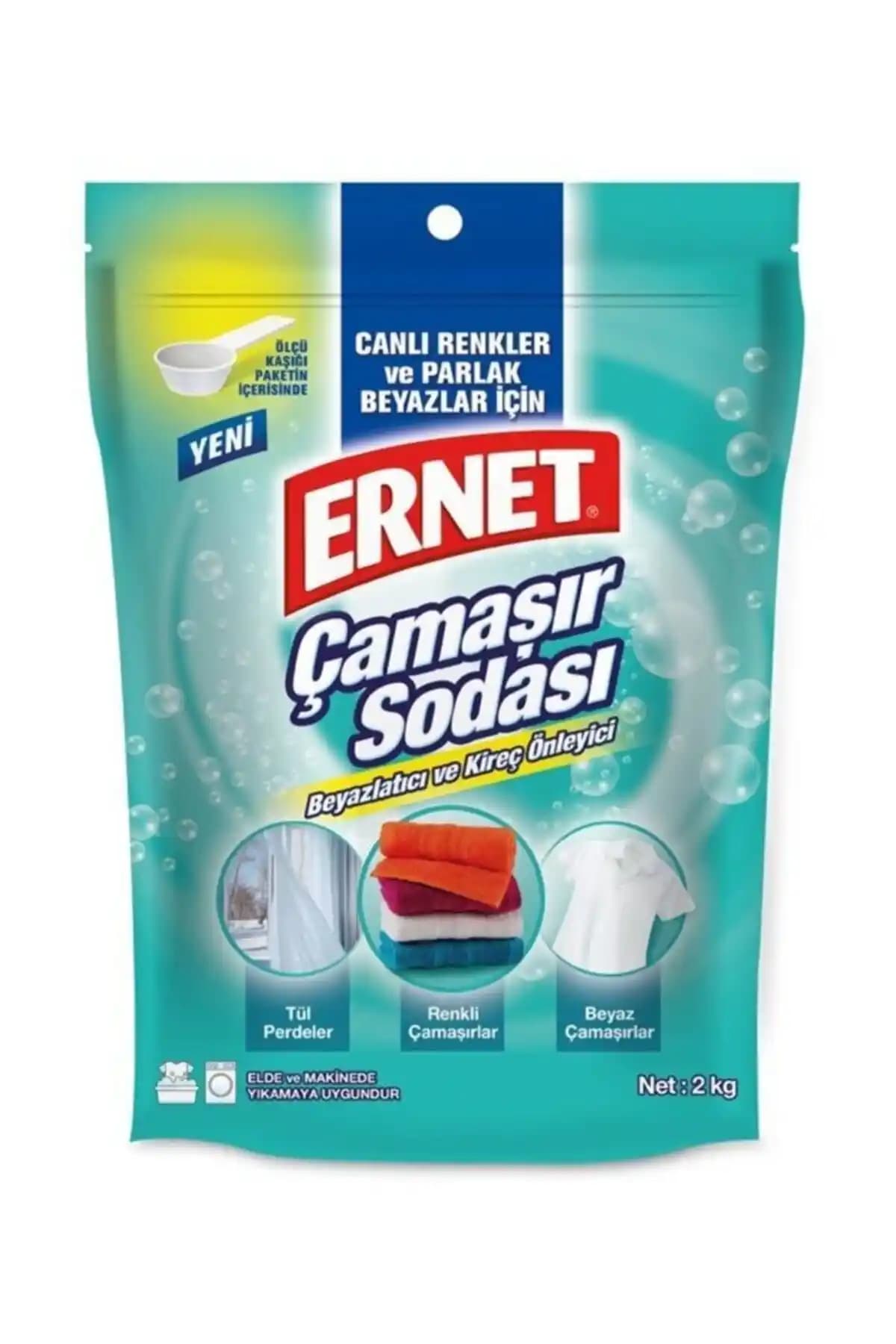 Ernet Çamaşır Sodası 2 kg: Kireç Önleyici ve Hassas Ciltler İçin Güvenli Temizlik Ürünü