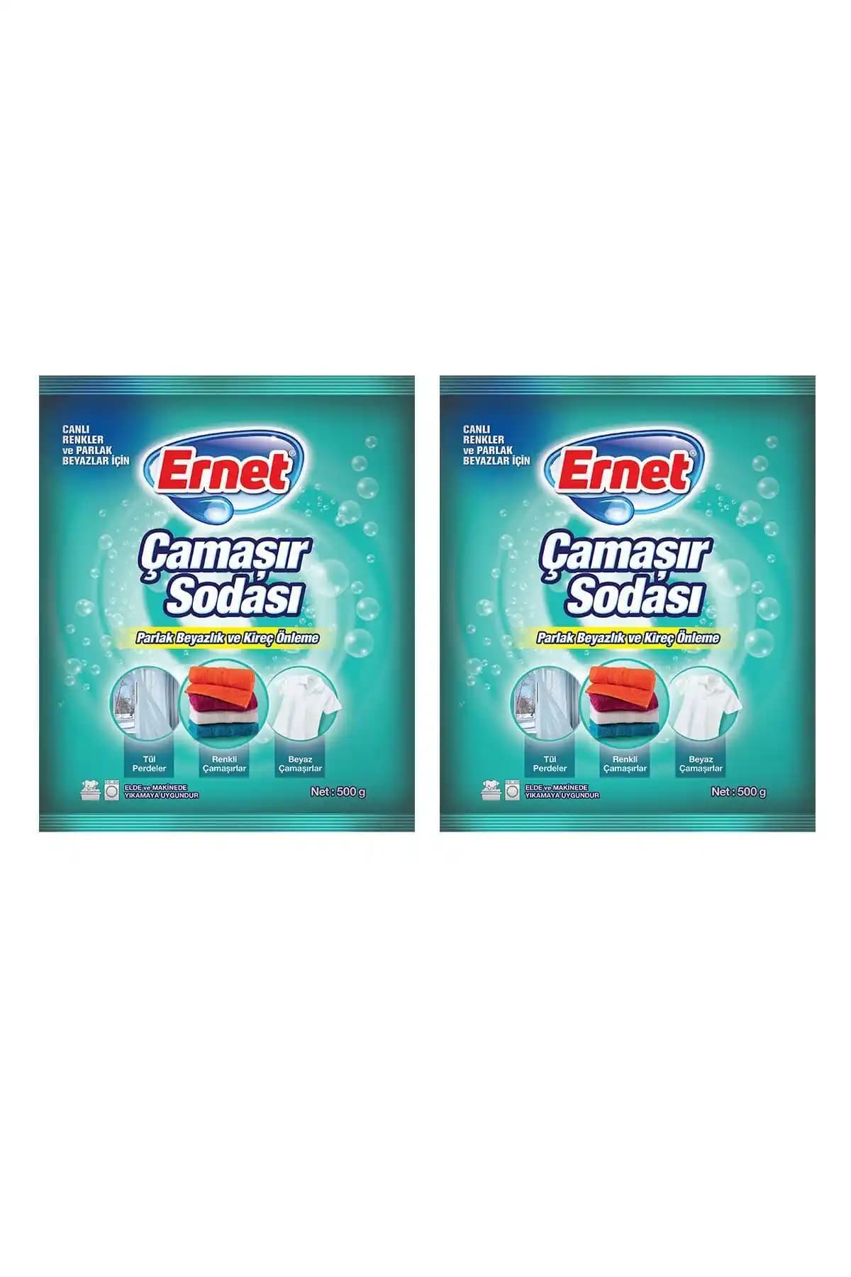 Ernet Çamaşır Sodası 500 G 2'li: Güçlü ve Güvenilir Temizlik Çözümü